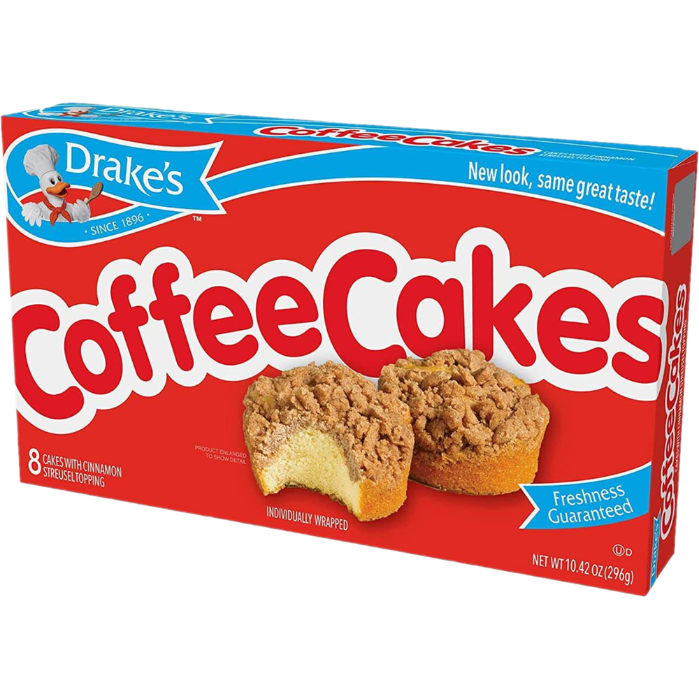 Drake's Coffee Cakes, 4 boxes, 32 Individually Wrapped Breakfast Pastries