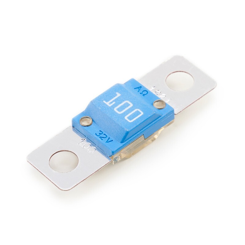 Eaton's Bussmann 100 Bolt Down Fuse 100A 32VDC Blue