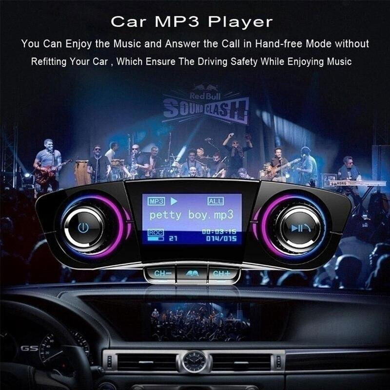 Bluetooth FM Transmitter Aux Modulator 1.3in LED Screen For Car Audio MP3 Kit