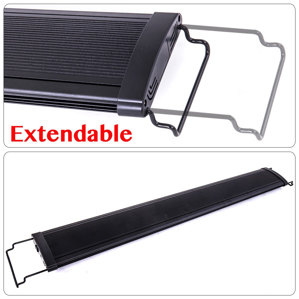 LED SMD 35"-41" Multi Color Aquarium Fish Tank Light Extendable Bracket 2-Modes