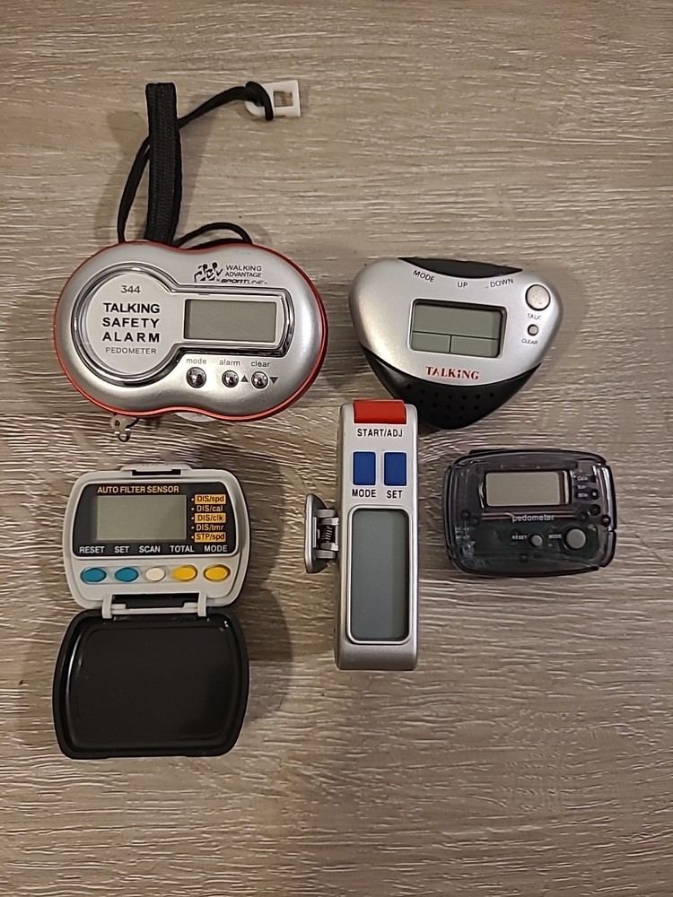 LOT of 5 Vtg Walking Pedometers Untested