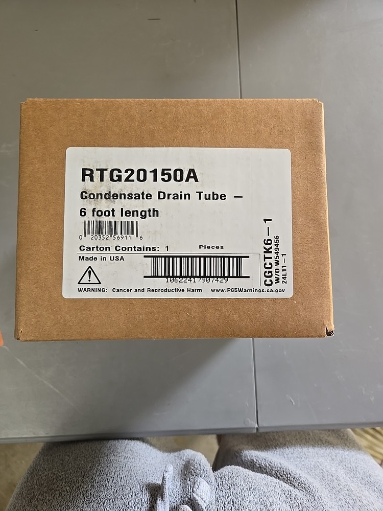 Rheem 6 ft. Plastic Silicone Condensate Drain Tube for Tankless Gas Water Heater