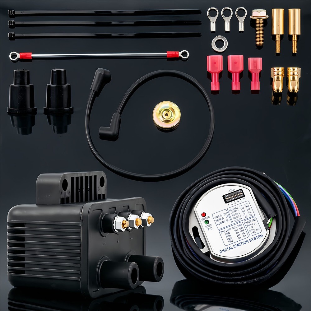 Single Fire Programmable Ignition Coil Kit 53-660 For Evo Big XL 1970-2003