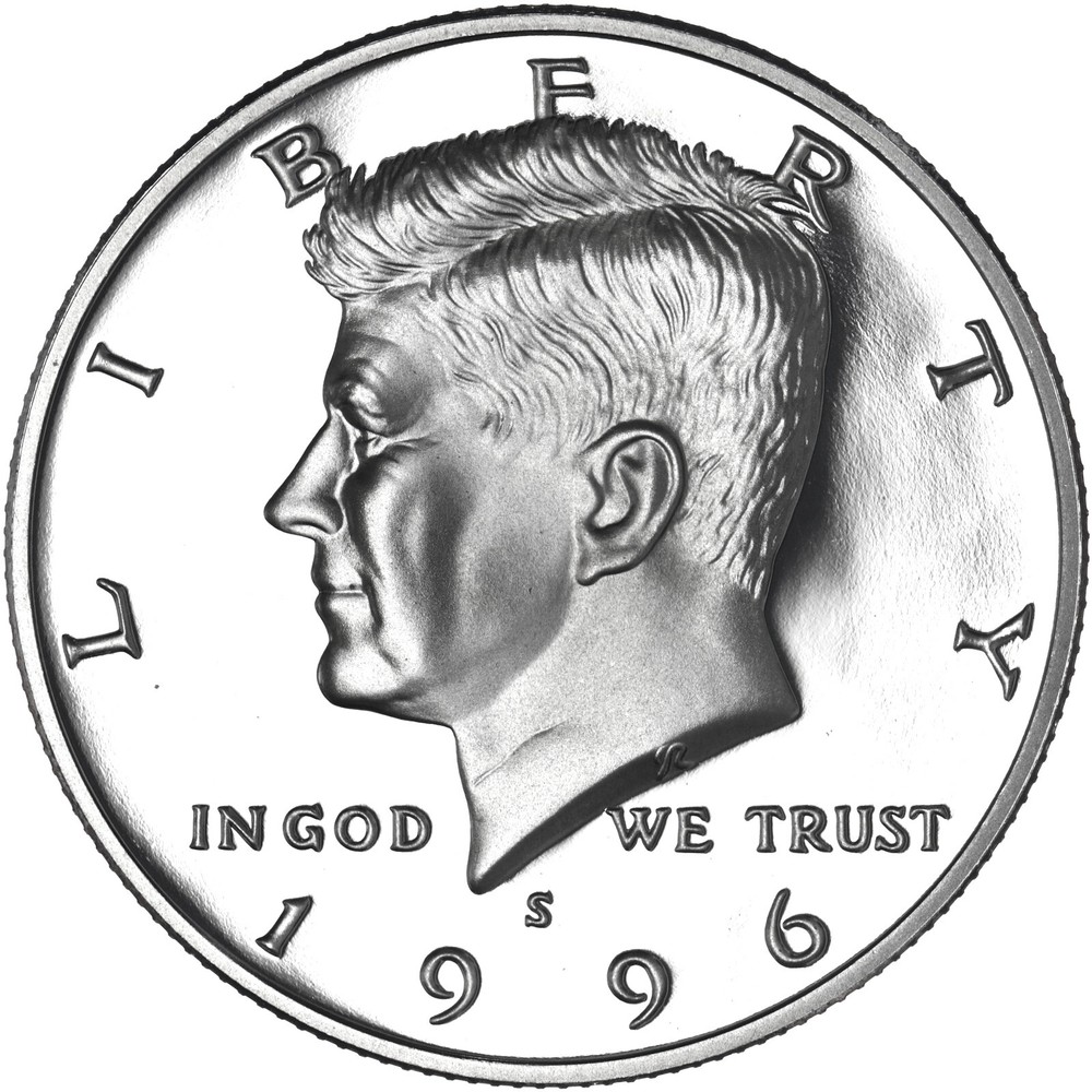 1996 S Kennedy Half Dollar Gem DCam Proof CN-Clad