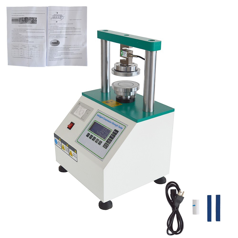 110V Paper Ring Crush Tester Compression Cardboard Compression Strength Tester
