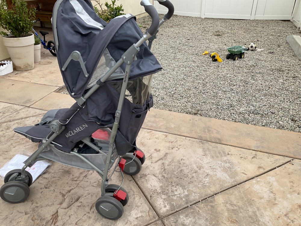 mclaren stroller gray