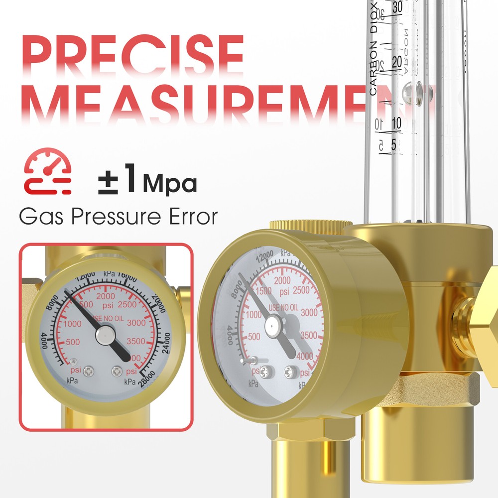 Argon/CO2 FlowMeter Regulator for TIG/MIG Welding