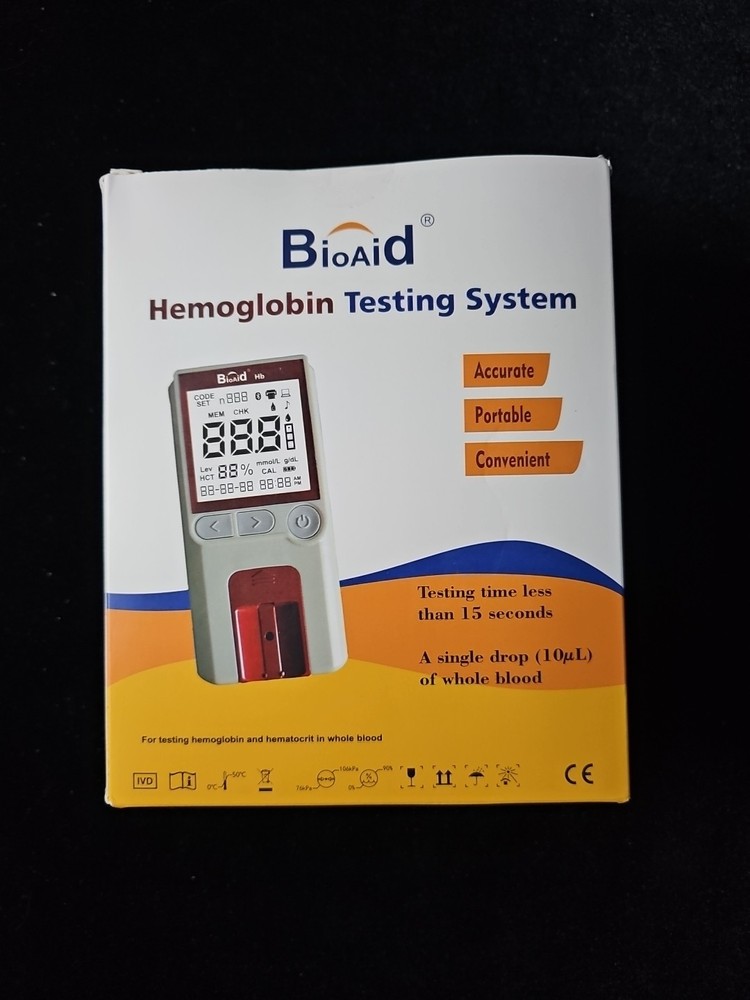 Bioaid Home Use Hemoglobin Meter Analyzer For Detection Hb And Hct Monitors