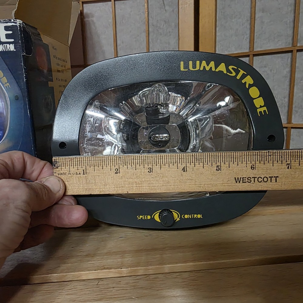 Lumastrobe Strobe Light Variable Speed/Color Tilt Stand WORKS READ