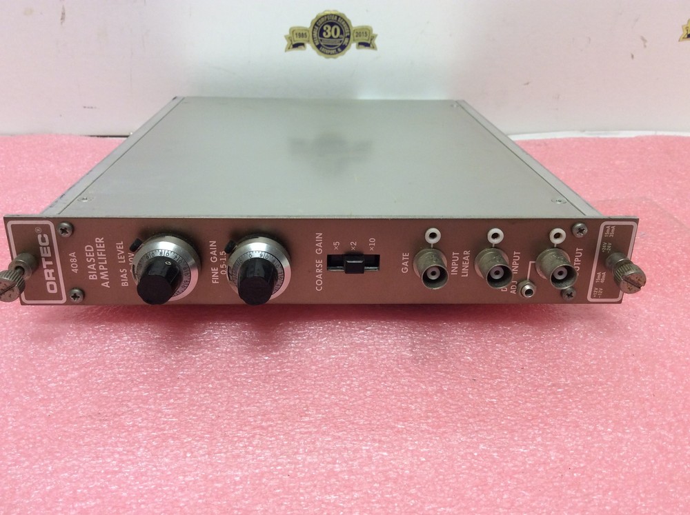 ORTEC EG&G NIM computer module model # 408A BIASED AMPLIFIER Bin Module