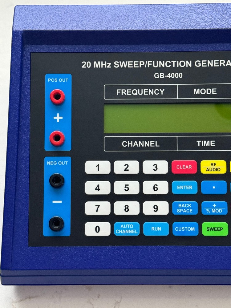 GB-4000 20 MHz Sweep/ Function Generator - Excellent Condition -Tested - Rife