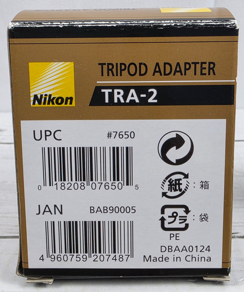 Nikon Tripod Adapter TRA-2 #7650, New in Box