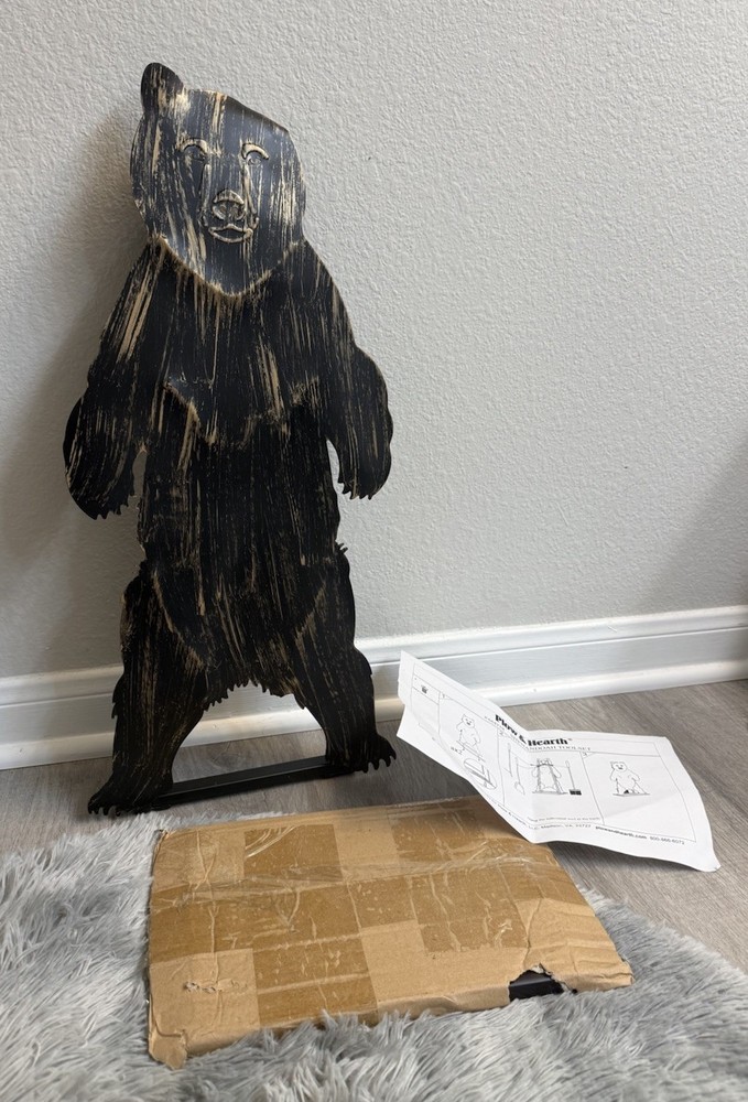 Shenandoah Mountain Bear Fireplace Tool Set,3 Pcs Tools + Bear & Base