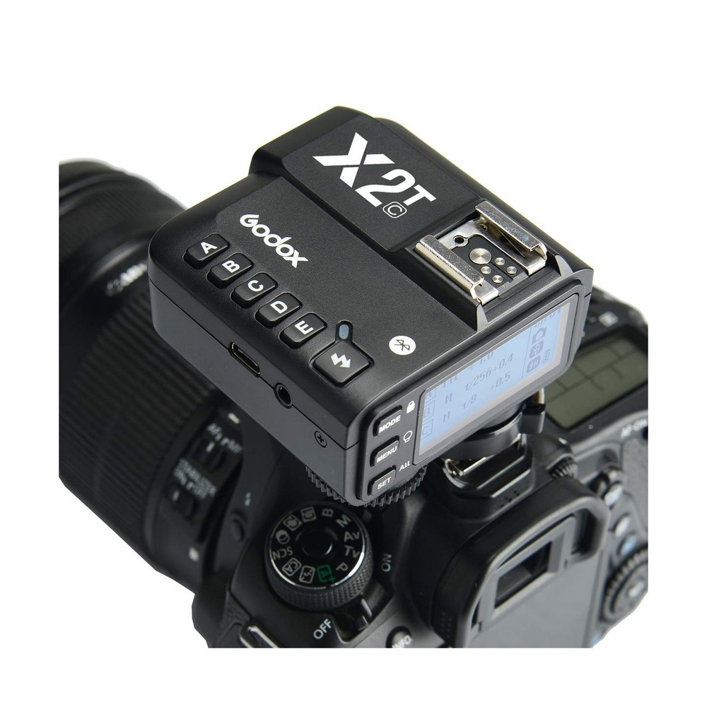 Godox X2T-C TTL Wireless Flash Trigger for Canon, Bluetooth Connection, 1/800...