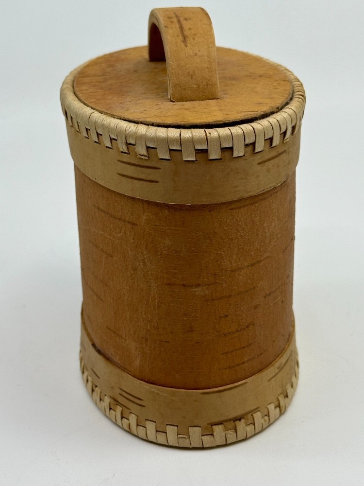 Handmade Bark Veneer Box with Lid