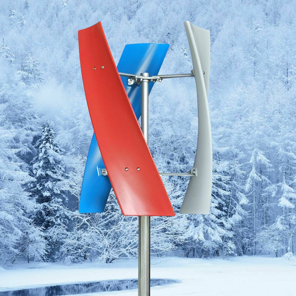 3 Blade Helix Vertical Wind Turbine Wind Generator 12V 400W Windmill +Controller