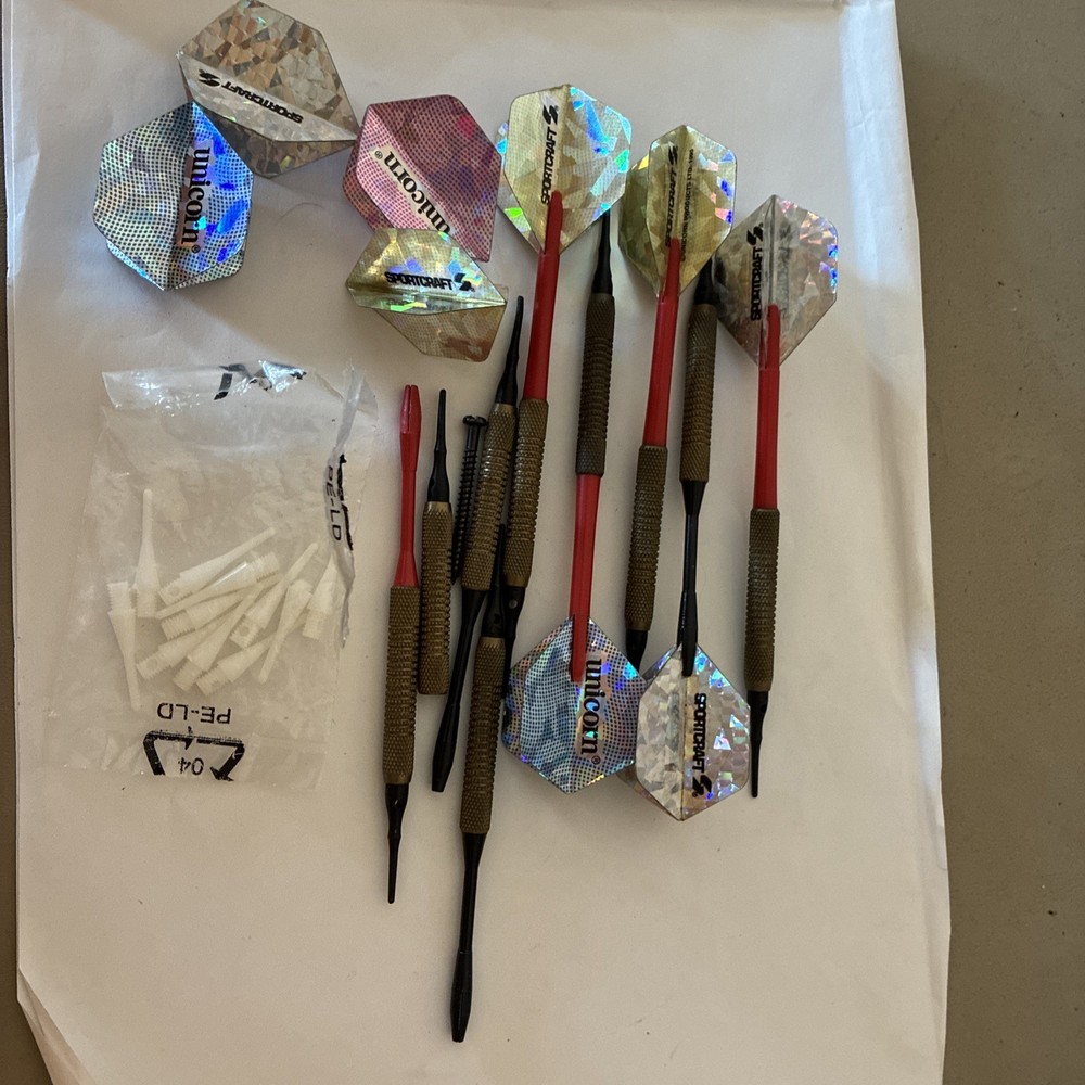 Assorted Soft Tip Darts And Accessories