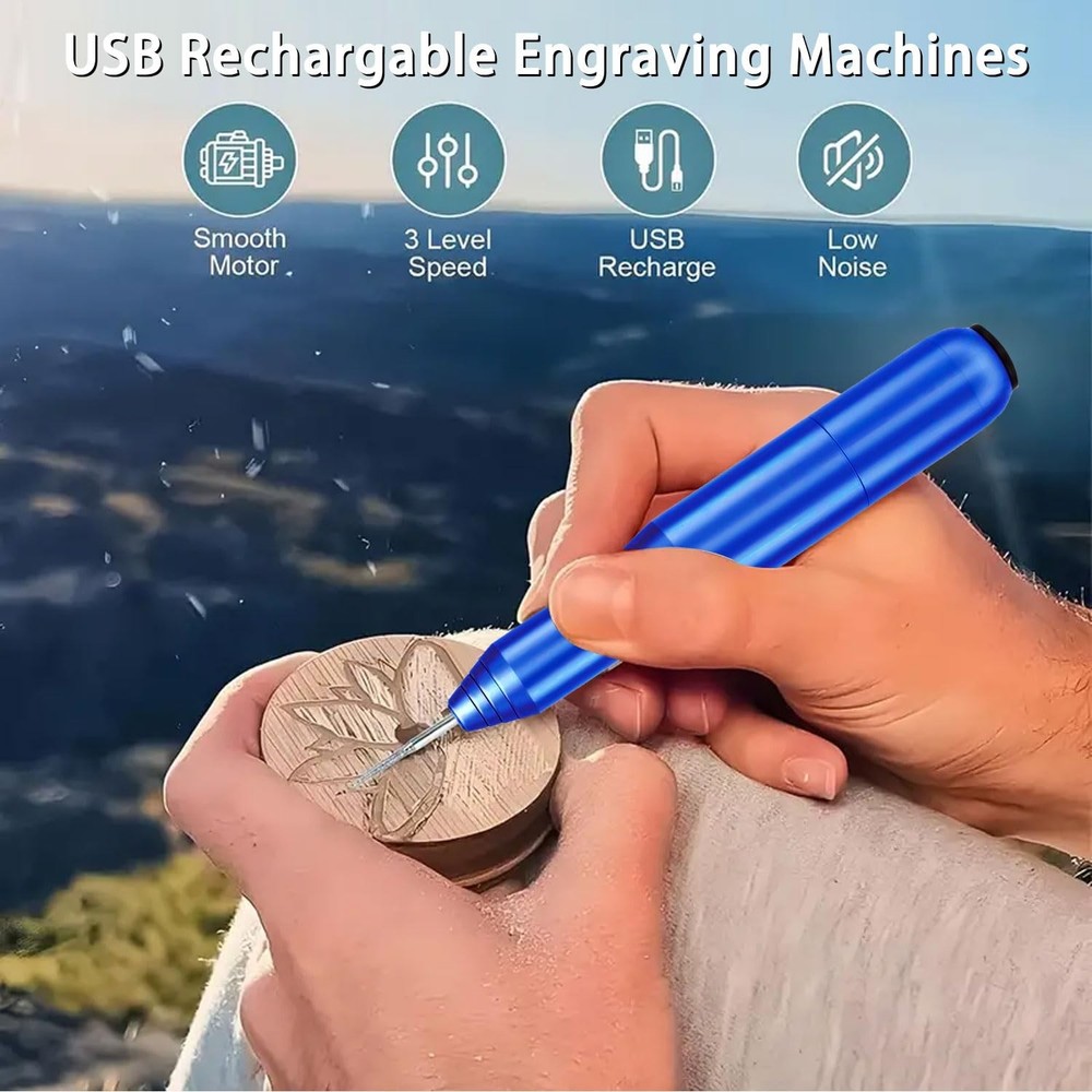 USB Rechargeable Engraving Pen - Versatile Customizer Engraver Tool for Jewel...