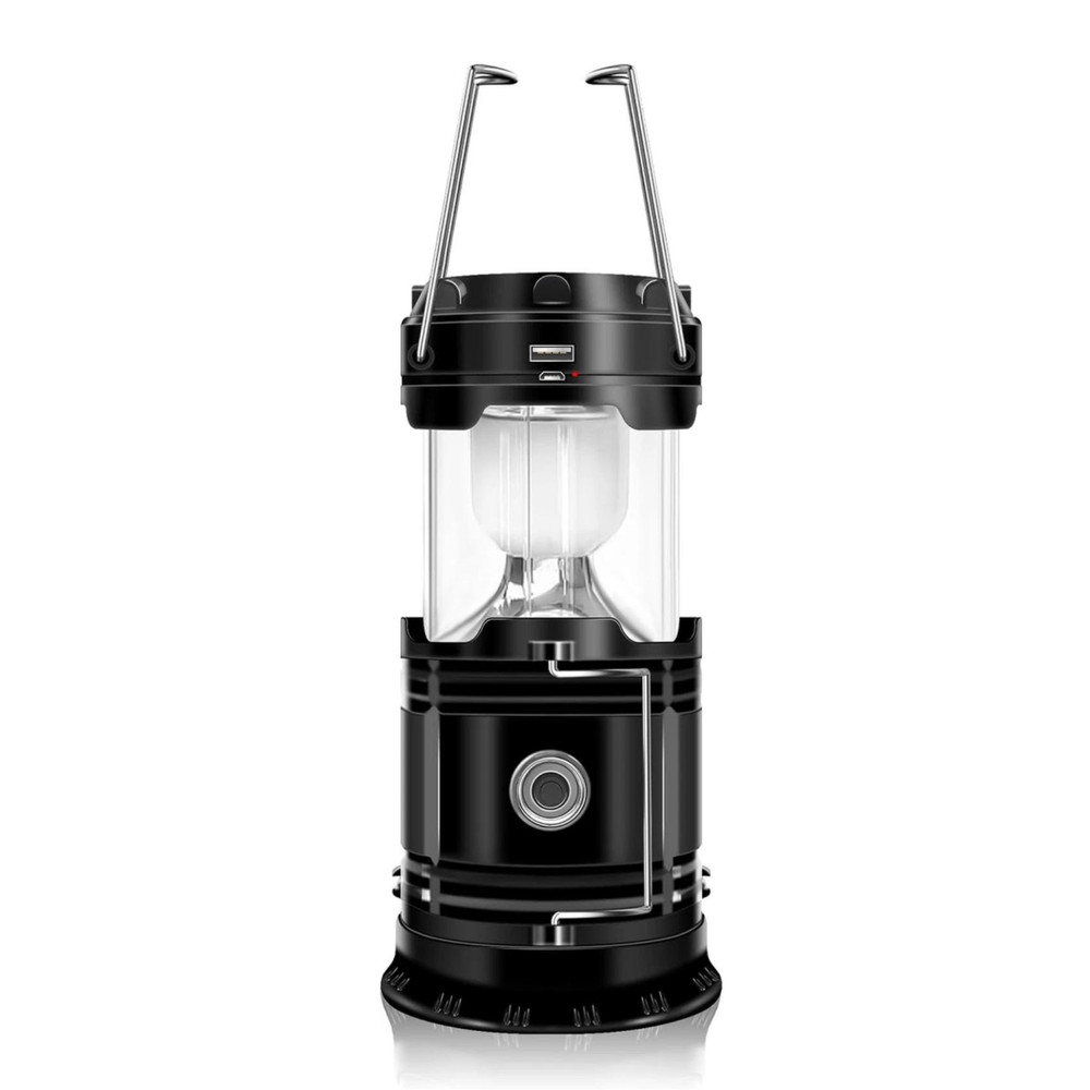 Solar Portable LED Camping Lantern Waterproof Rechargeable Emergency Flashlight