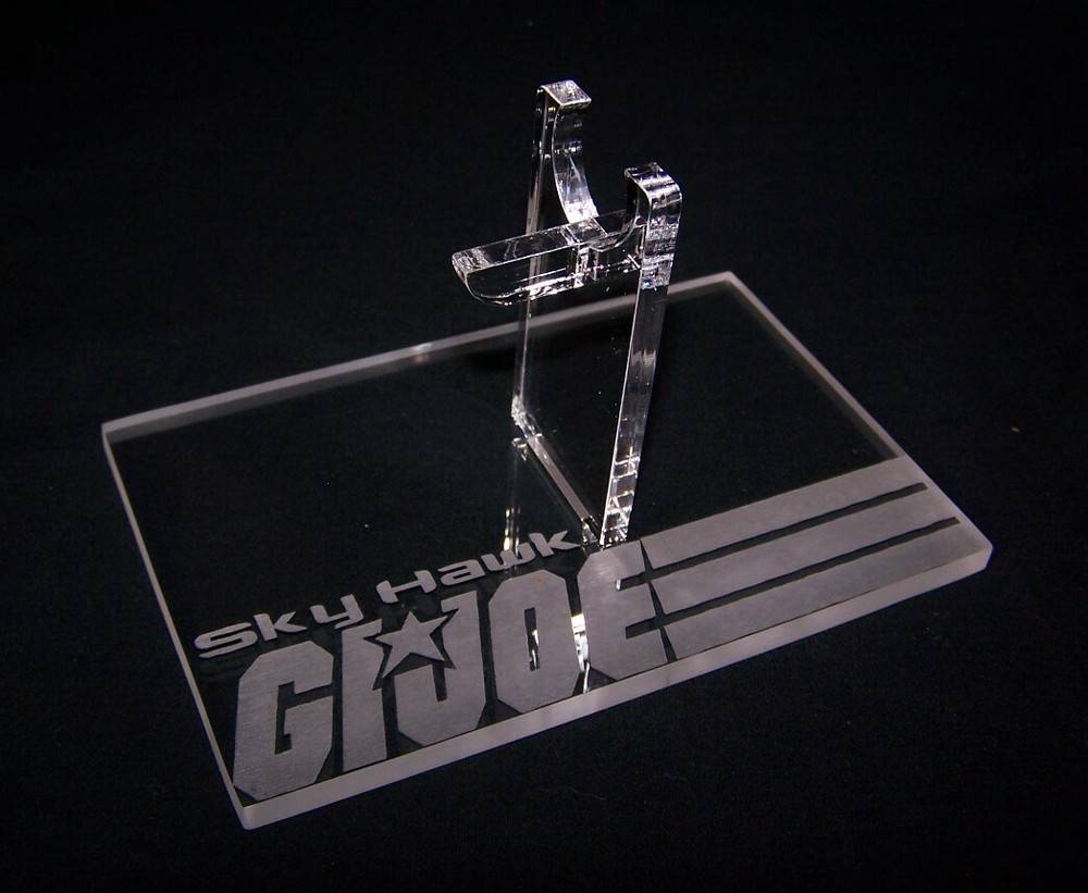 Acrylic display stand for GI Joe 2009 2010 2014 Ghost Hawk Sky Hawk
