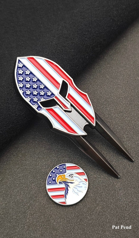 SPARTAN FLAG DIVOT TOOL & BALL MARKER