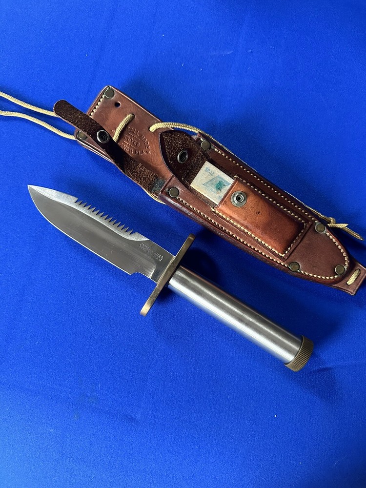 Vintage Early 70’s Randall Model 18~ Riveted Sheath~ Long Thread Cap