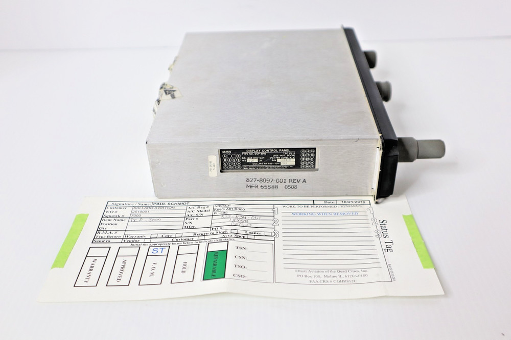 Collins DCP-3000 Display Control Panel 822-1134-061 Removed Working