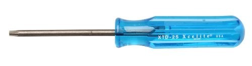 XCELITE XTD25 Chromium Vanadium Steel Torx Round Blade Screwdriver, T25 Head