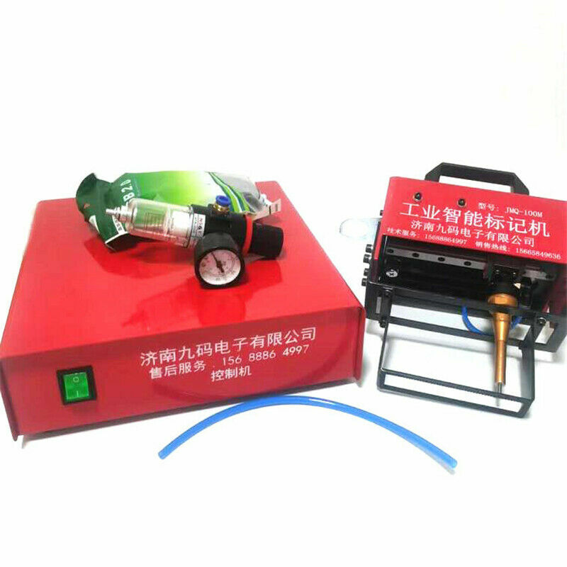 100*20mm Portable Pneumatic Dot Peen Marking Machine for VIN Code Chassis Number