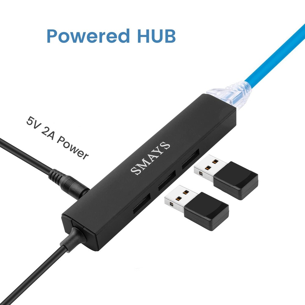 Ethernet Adapter Android TV 4K Streaming Device Box Micro USB OTG Hub Cable