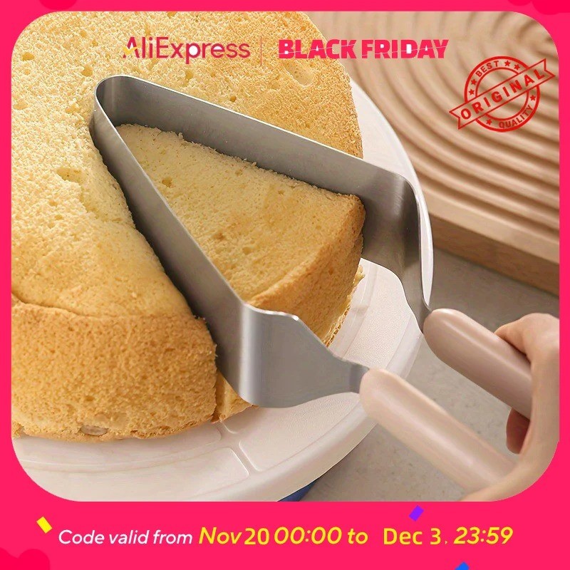 Stainless Steel Cake Knife & Server Sharp Pastry Cutter Dishwasher Safe