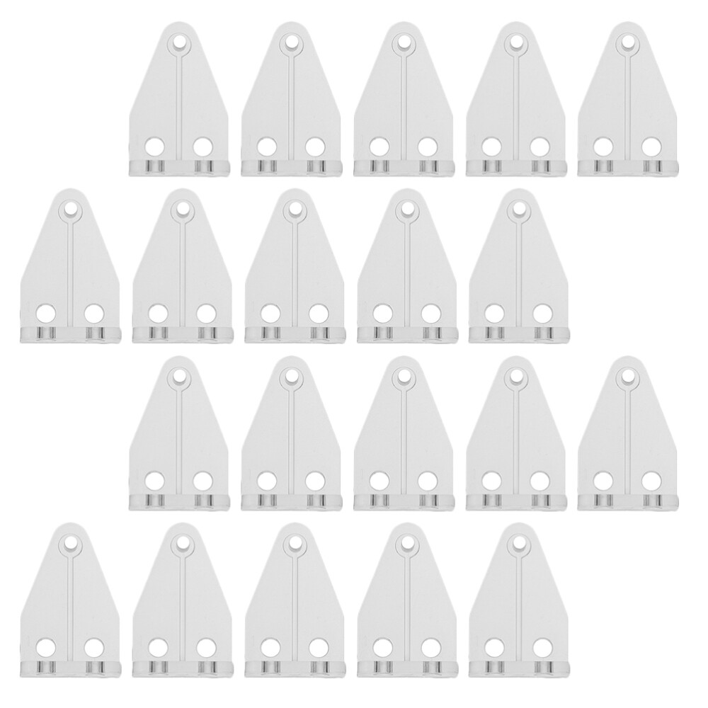 20 Pcs Blind Hold Down Bracket Door Blinds Bottom Bracket Bottom Shutter Hooks