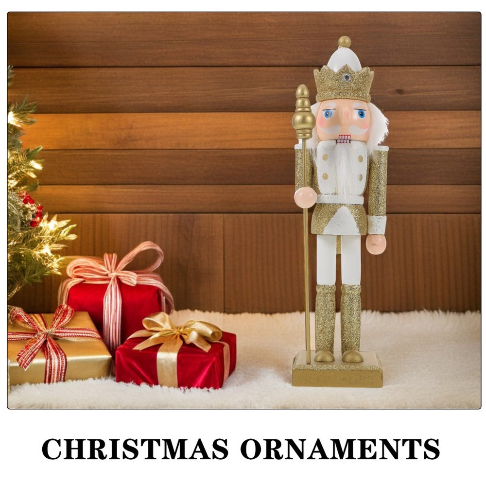 Nutcracker Statue Holiday Figures Christmas Fireplace Decoration