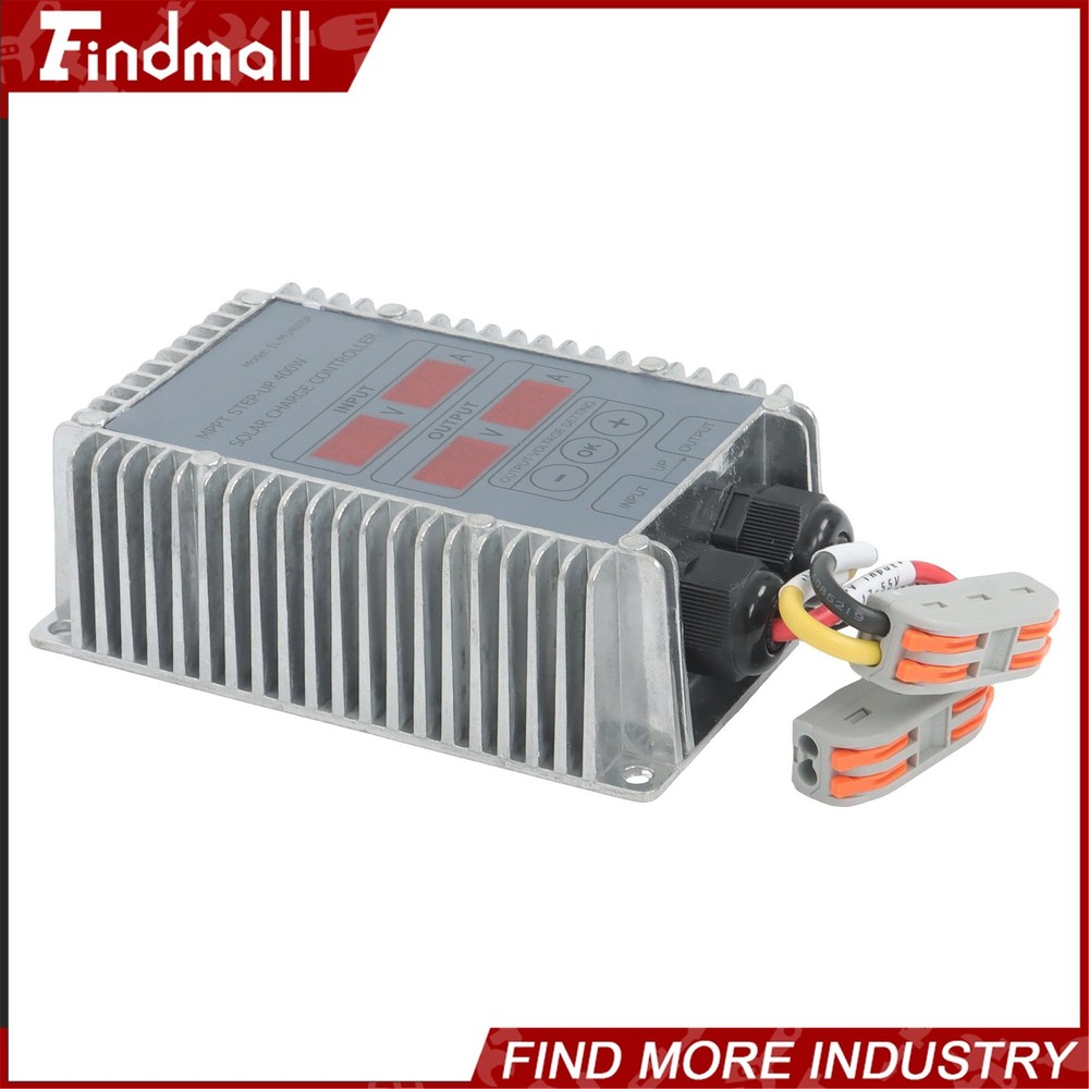 Findmall 400W Solar Battery Charge Controller Boost MPPT Voltage Adjustable