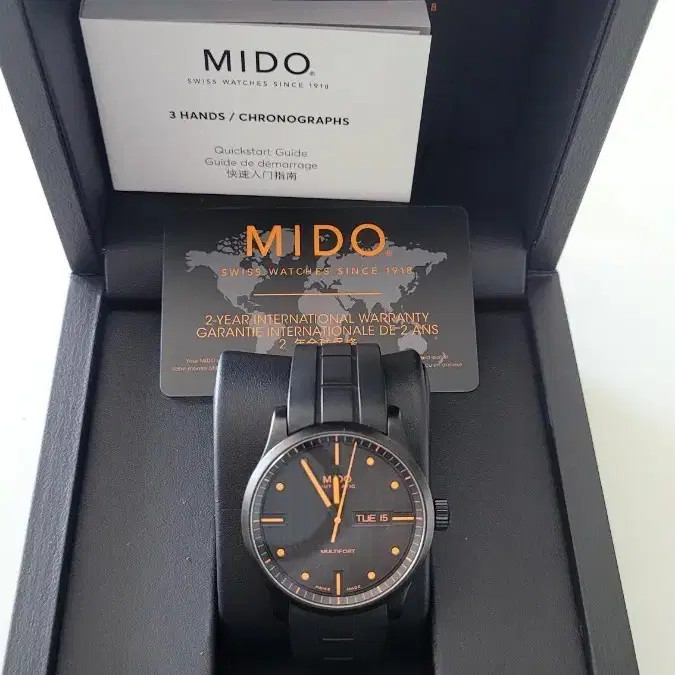 Mido Multiport Black Watch Full Box Official