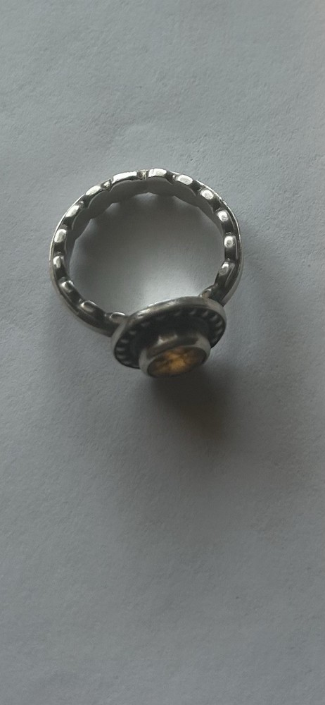 Sterling Silver Topaz Ring.