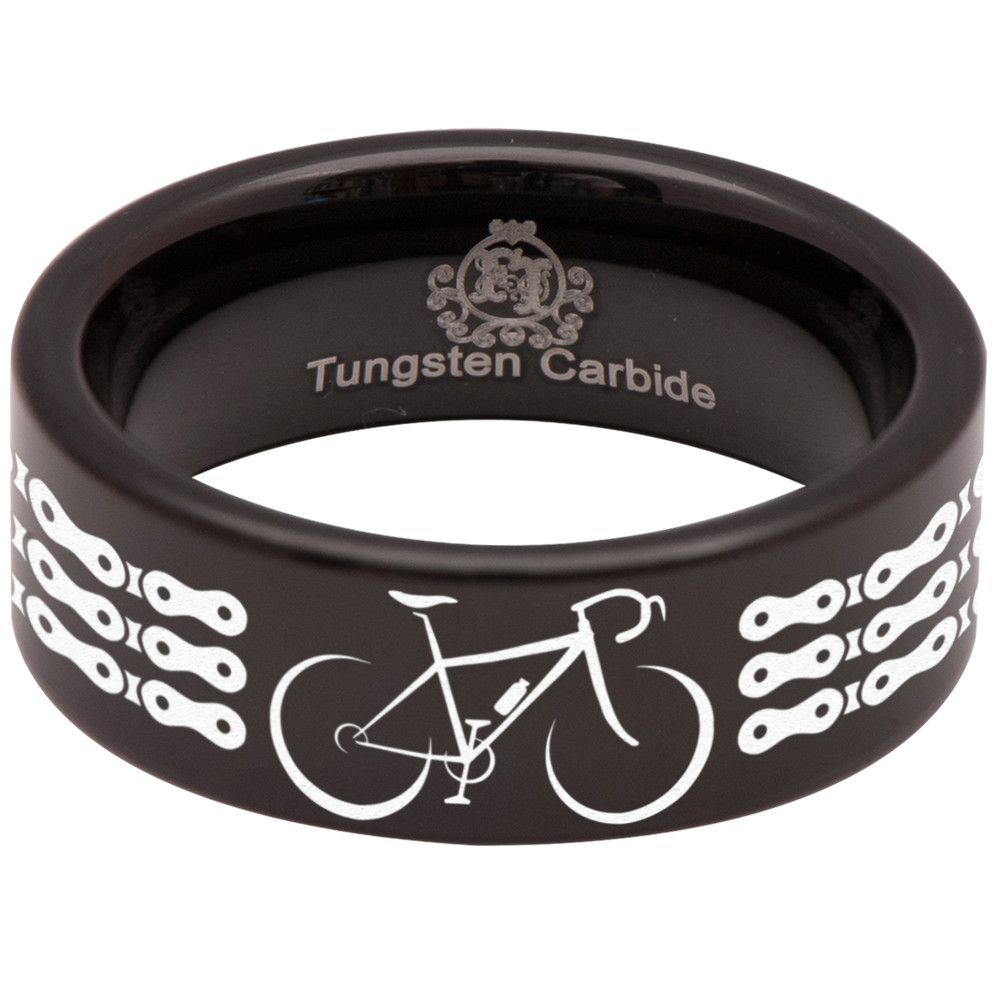 Bike Tungsten Carbide Ring