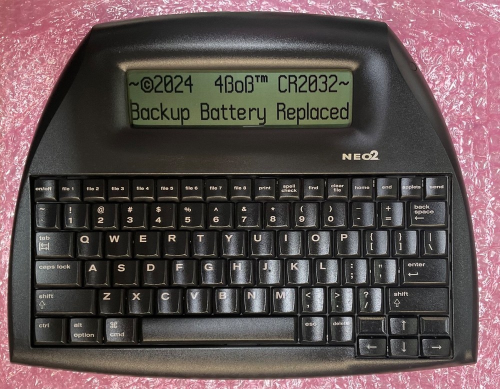 TESTED AlphaSmart NEO2✅CR2032 REPLACED✅Laptop Word Processor BATTERIES/USB Cable