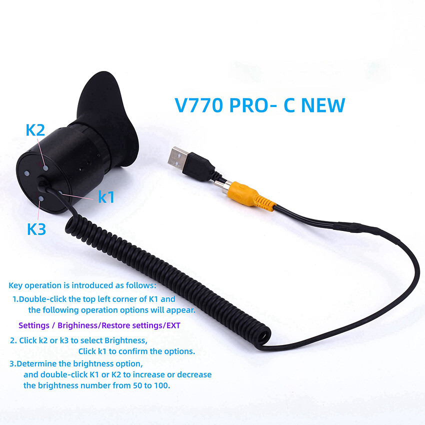 V770 Pro C Wearable HD Large Screen Portable FPV Display Virtual 80 inch screen