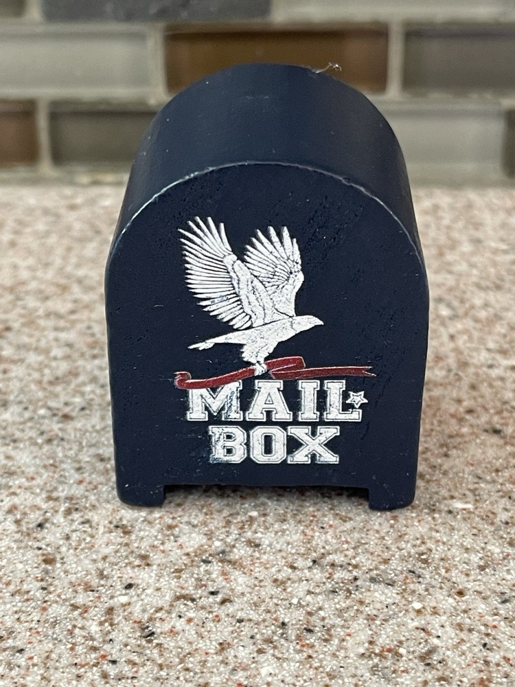 Mailbox-shaped Postage Stamp Dispenser Roll Holder for Office Desktop Home