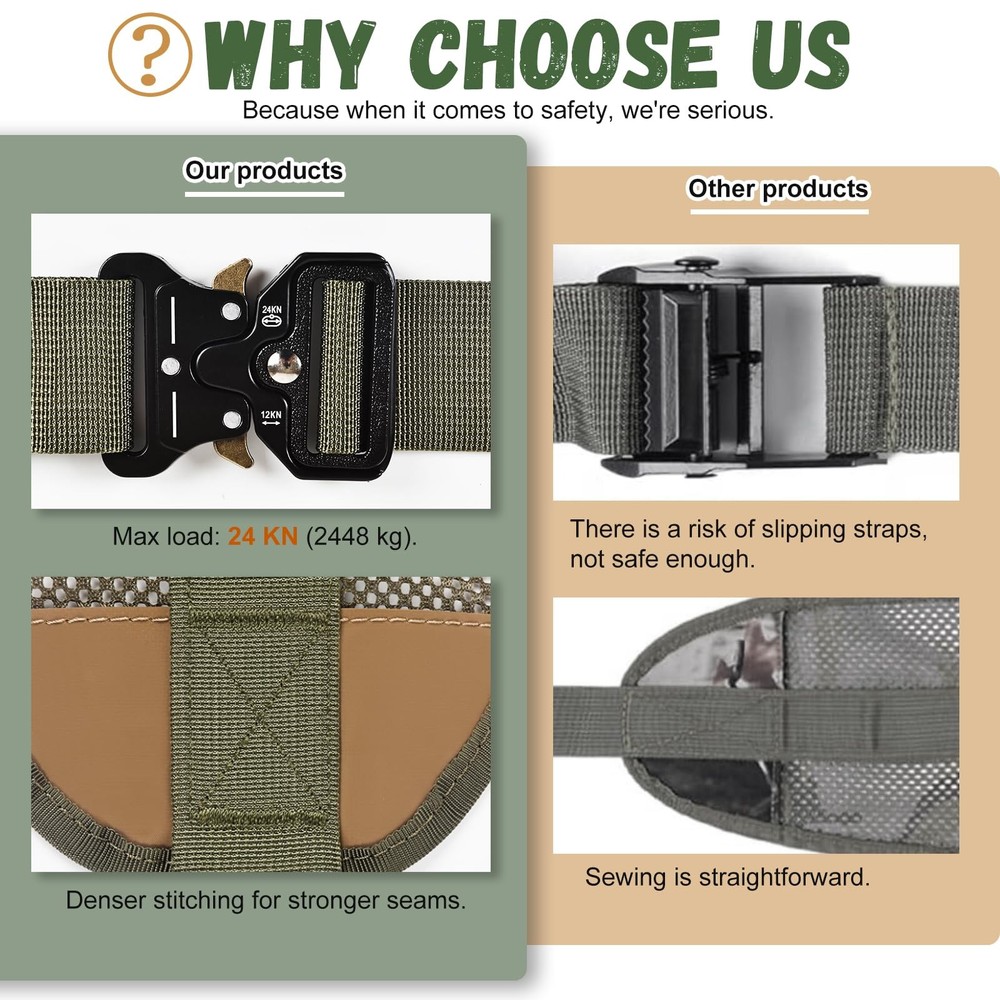 Outdoor Hunting Back Band Adjustable Saddle Harness Additional Saddle Support...