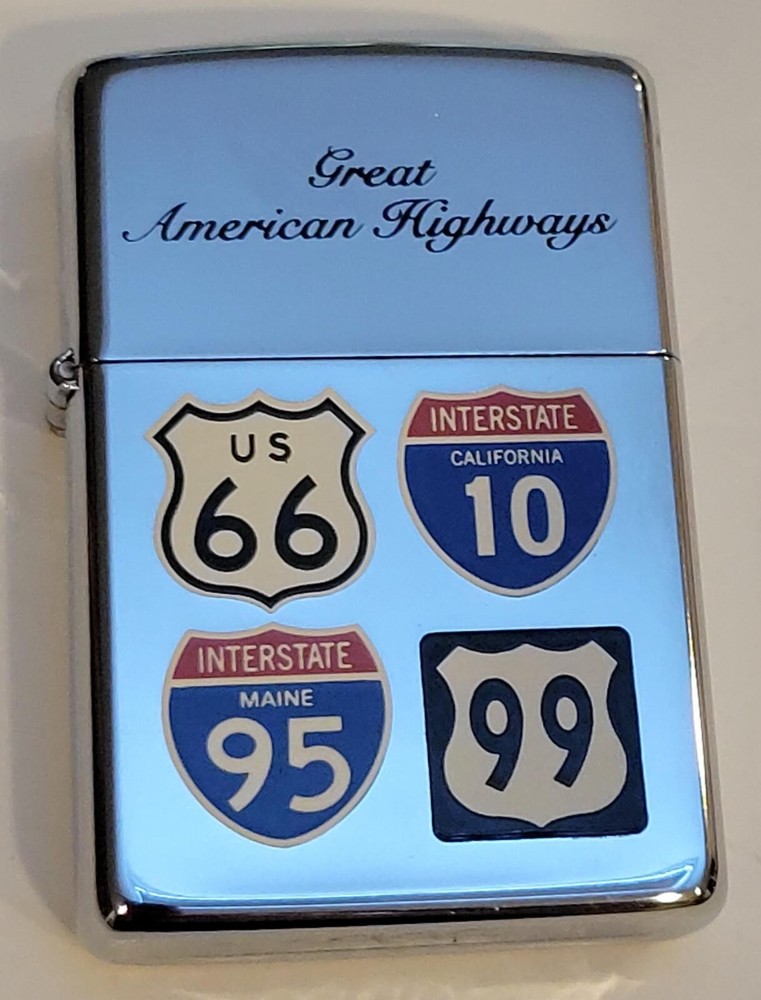 ZIPPO GREAT AMERICAN HIGHWAYS 1994 LIGHTER