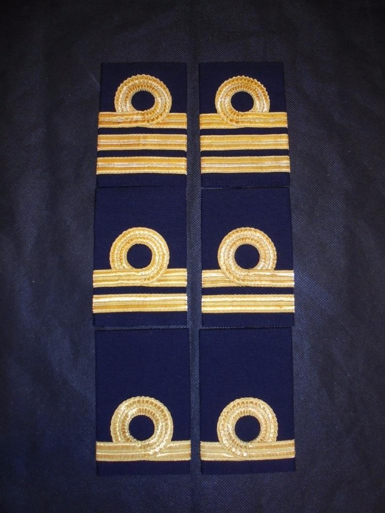 Genuine Royal Naval Officers Current Rank Slides / Epaulettes Assorted Ranks