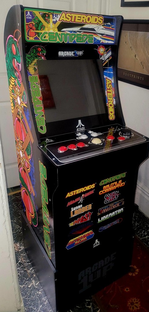 Arcade1Up Atari Deluxe 12-In-1 Arcade Machine with Riser. Asteroids Centipede