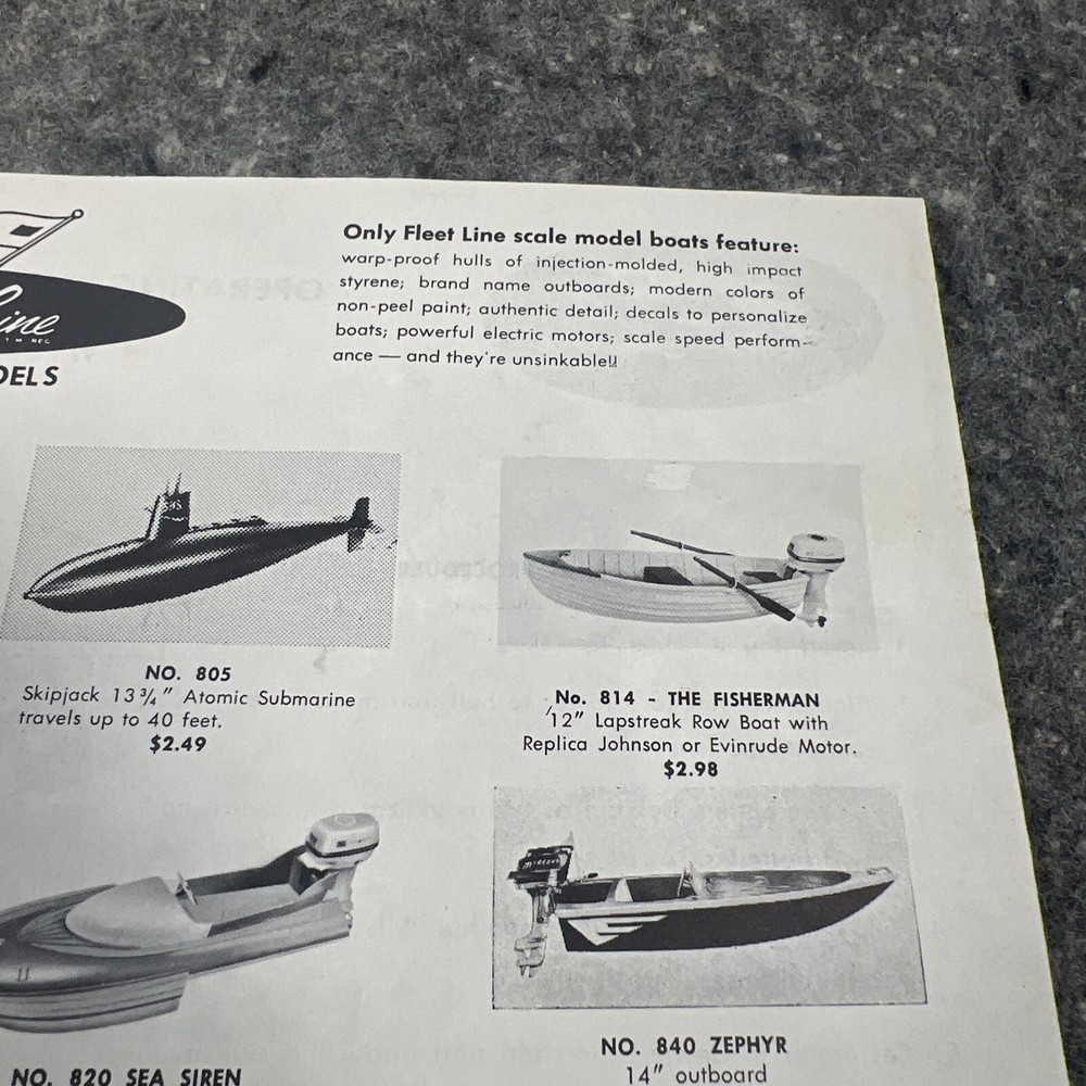 Vintage Fleet Line Finest Scale Models Catalog Original