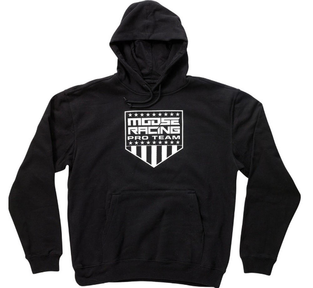 Moose Pro Team Mens Pullover Hoody Black MD
