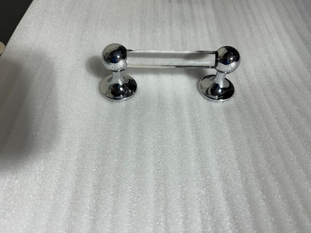 WATERWORKS Highgate 4" NICKEL PULL HANDLE NEW display item MAY HAVE LIGHT SCUFFS