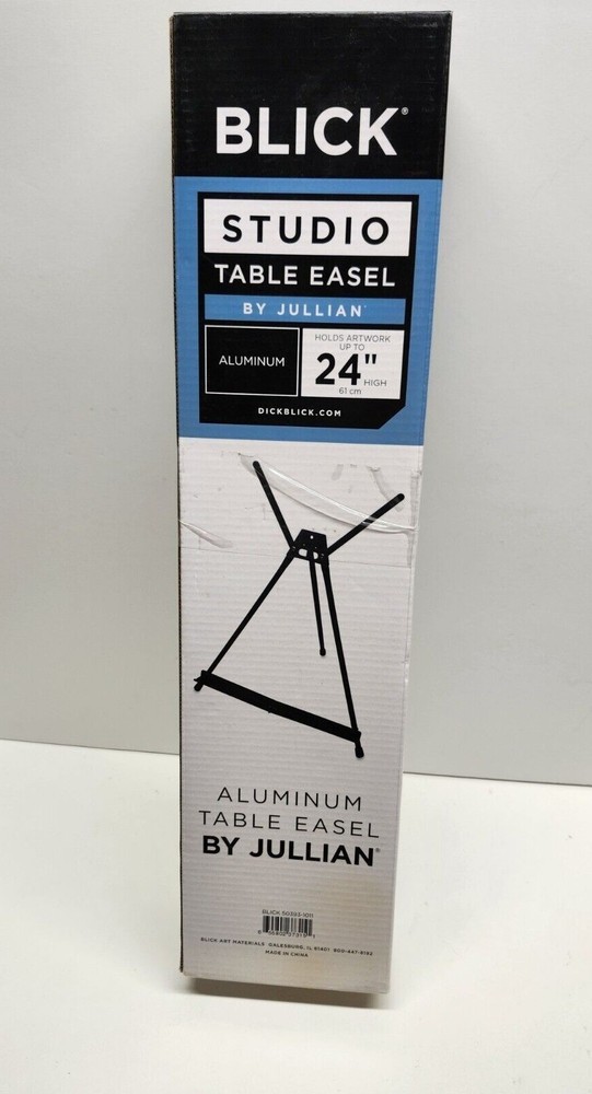 NIB Table Easel Blick Studio by Jullian Expandable Adjustable Aluminum Black