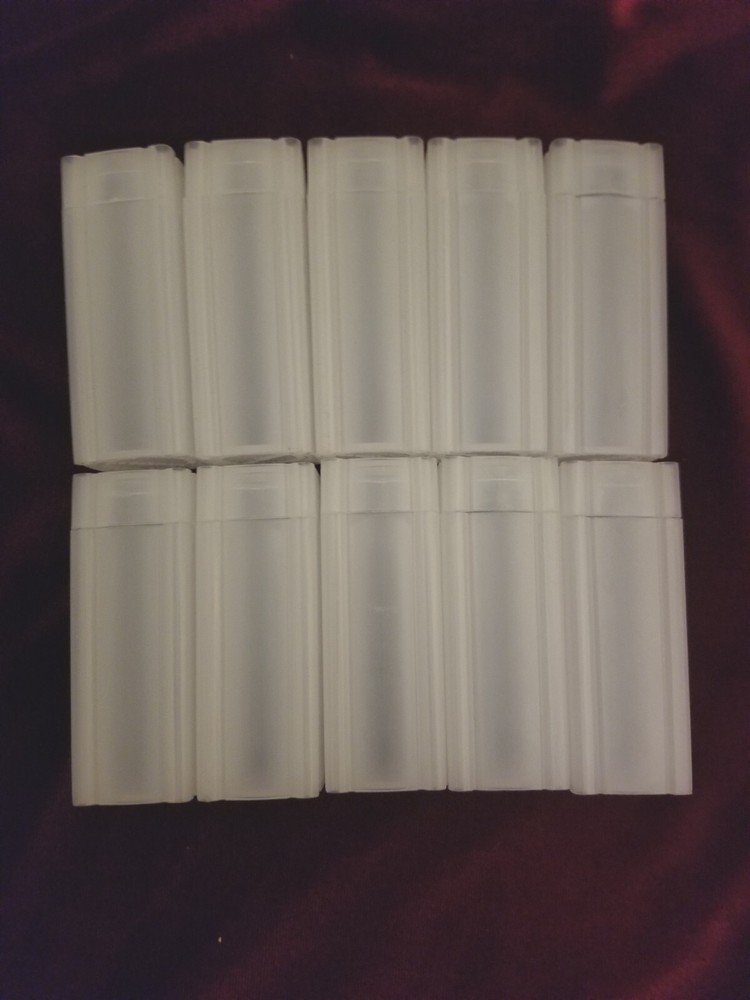 10 Numis Square Coin Tubes Quarter Size Stackable Safe Storage Durable