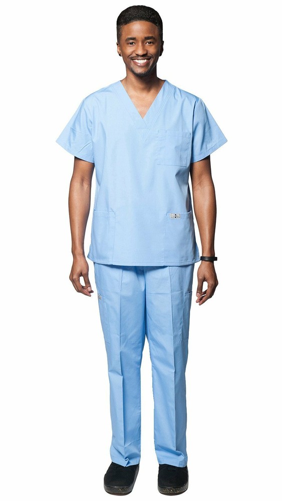 Men's Slim Cut 7 Pocket Basic Uniform Scrubs